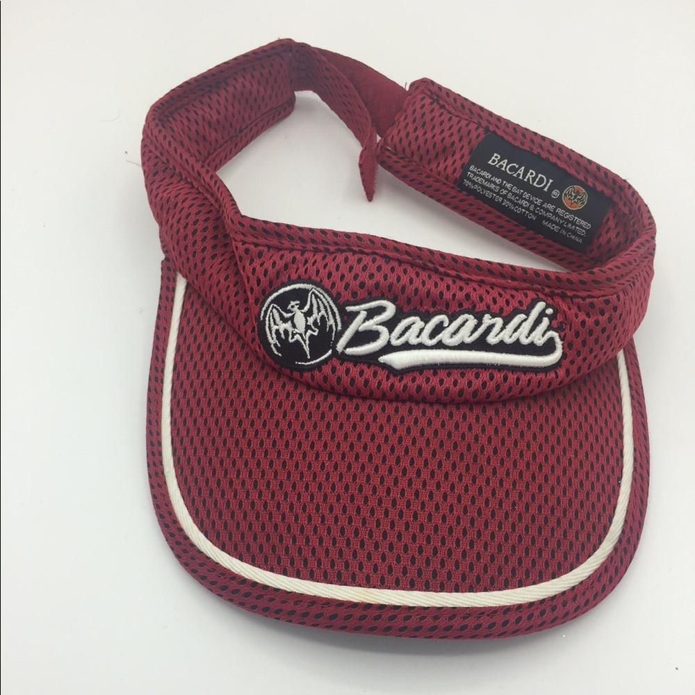 Bacardi Embroidered Sun Visor Golf Hat Adjustable